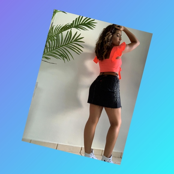 Levi's Decosrtructed Skirt - full metal - Picture 4 of 10